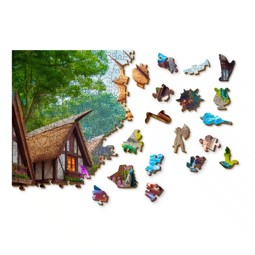 fantázia falu fa puzzle