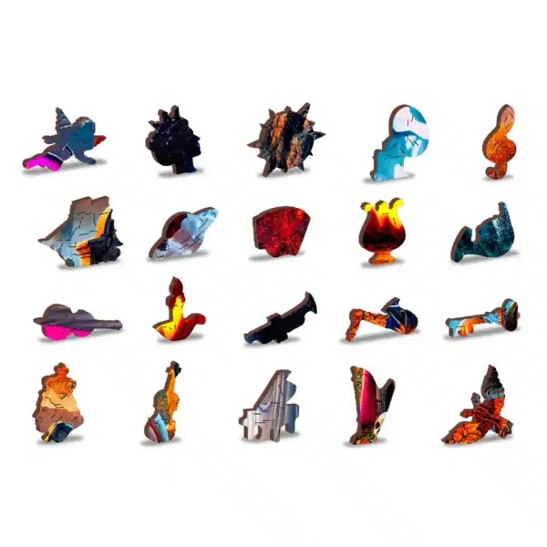 halloween kastély éjszaka fa puzzle