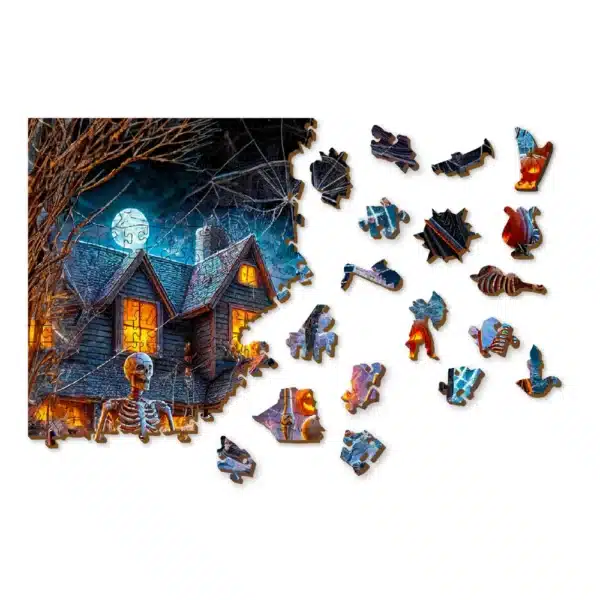 kaszás halloweenja fa puzzle
