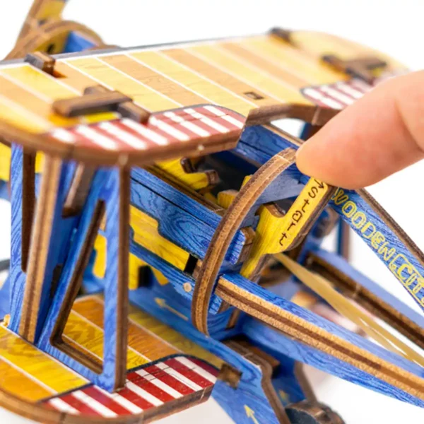 biplane kétfedelű repülőgép fa puzzle