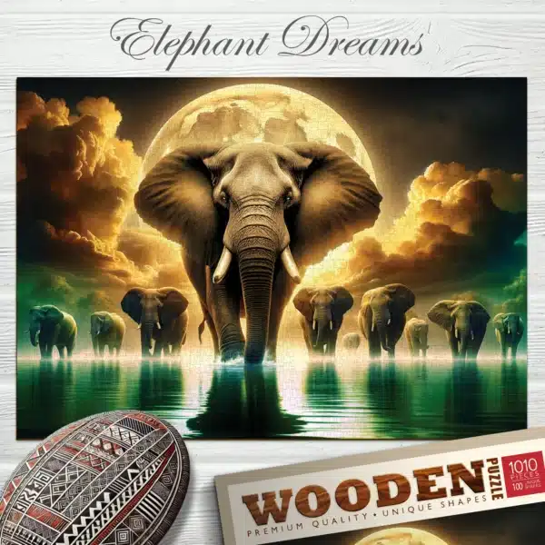 elefánt álmok fa puzzle