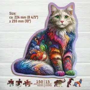 bársonyos macska fa puzzle