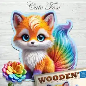 cuki róka fa puzzle