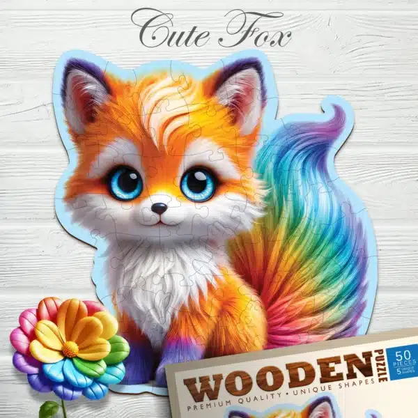 cuki róka fa puzzle