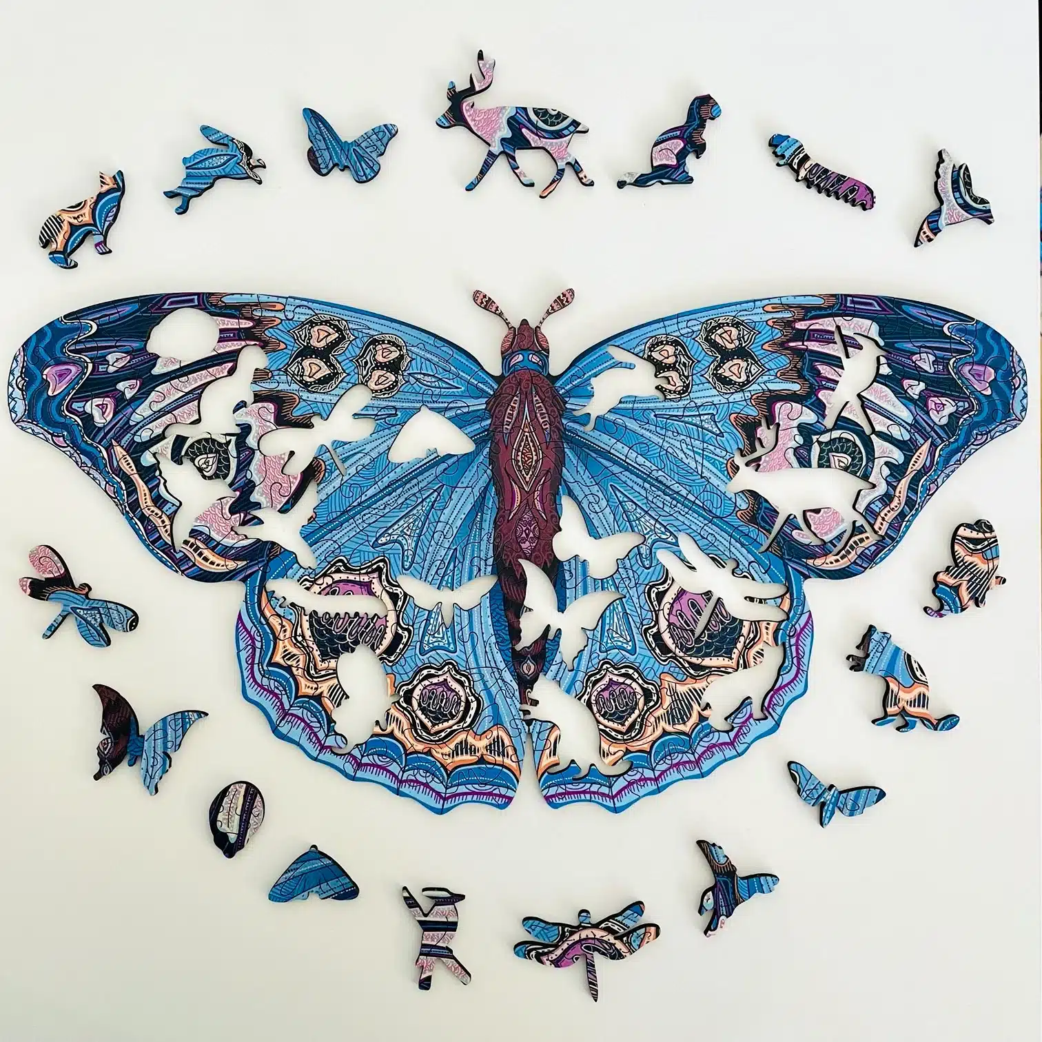 játékos pillangó fa puzzle