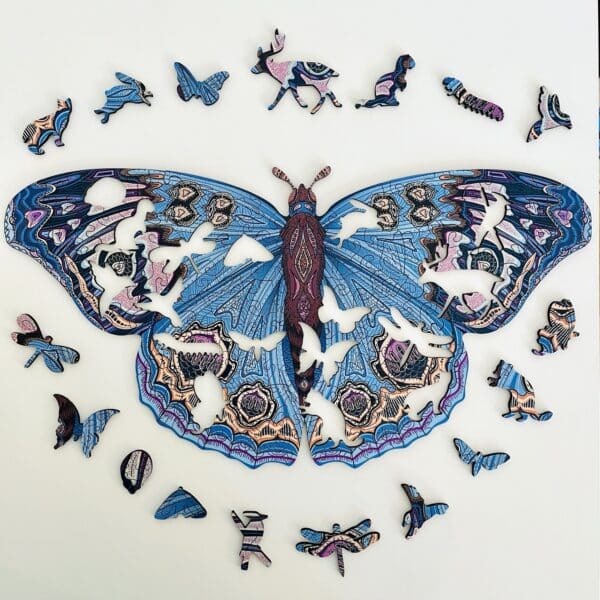 játékos pillangó fa puzzle