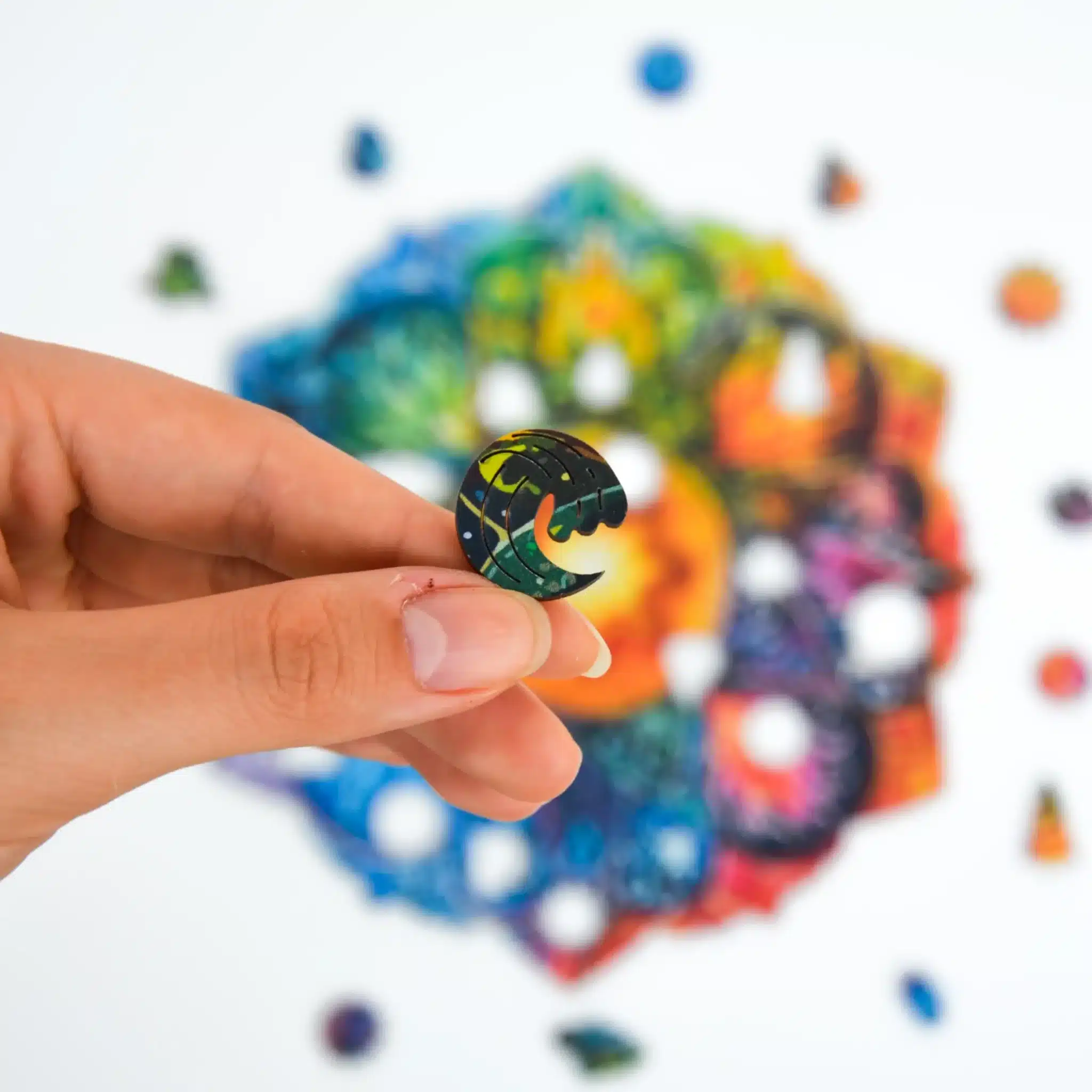 elemek mandala fa puzzle