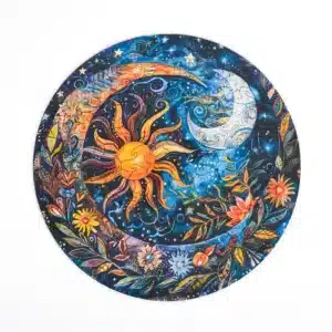 Virágos Éj Mandala fa puzzle