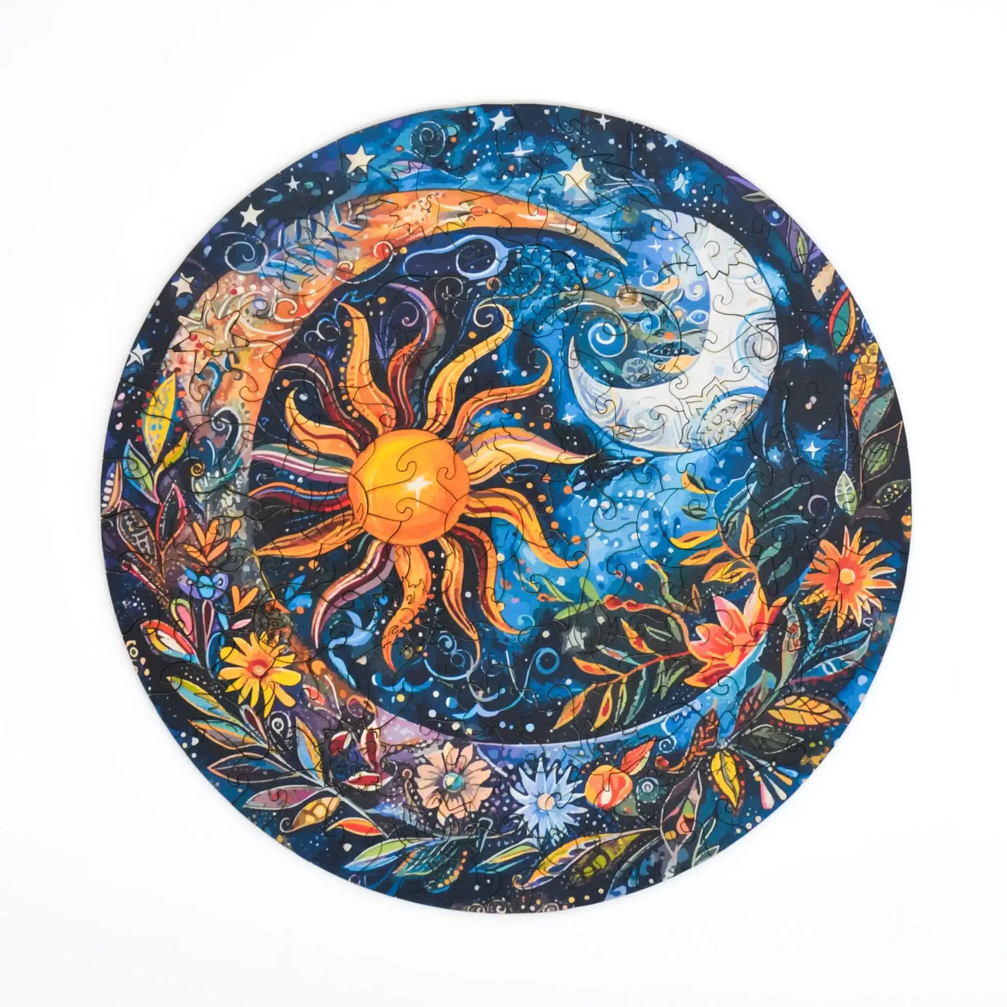 Virágos Éj Mandala fa puzzle