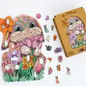 bolyhos nyuszi fa puzzle