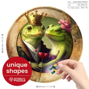 béka házaspár szerelem fa puzzle