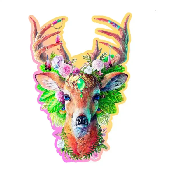 előkelő szarvas fa puzzle