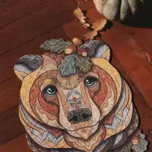 erdei medve fa puzzle