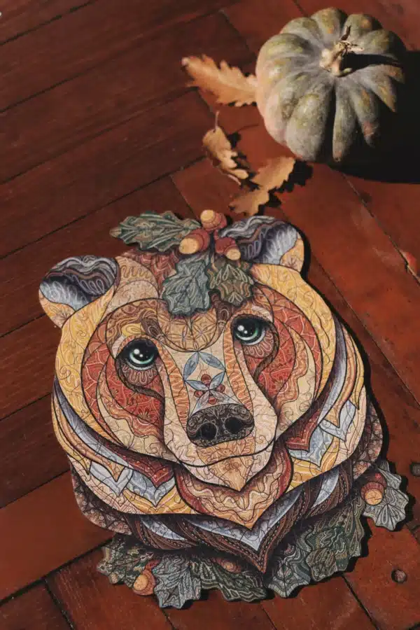 erdei medve fa puzzle