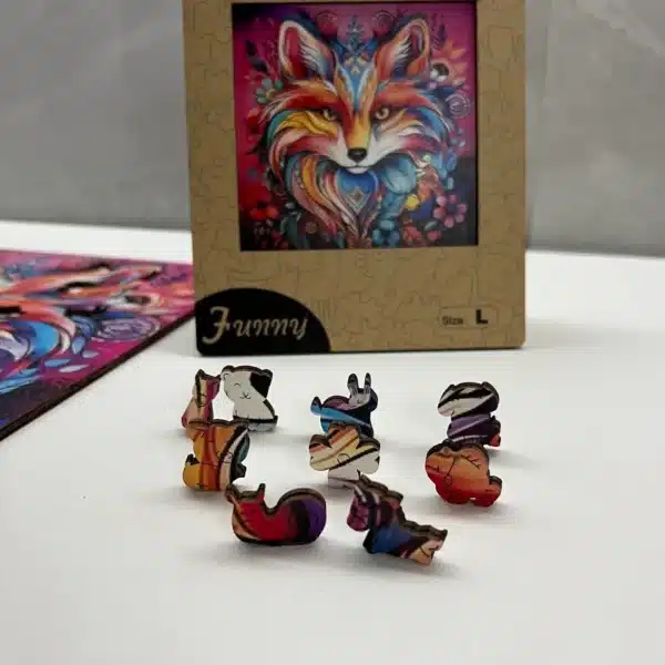 titokzatos róka fapuzzle