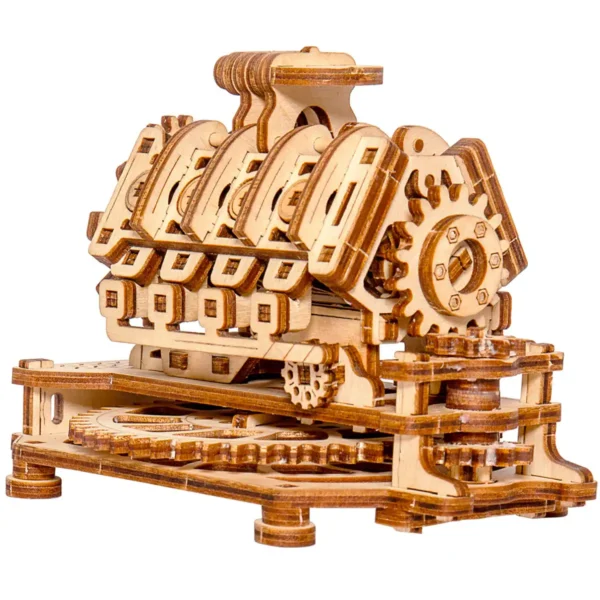 V8 motor - 3D fa mechanikus puzzle 200 db