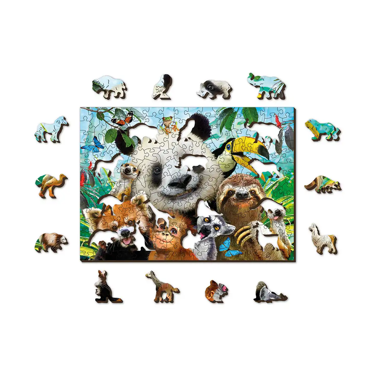 üdvözöl a dzsungel fa puzzle