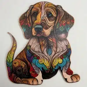 bájos beagle fa puzzle