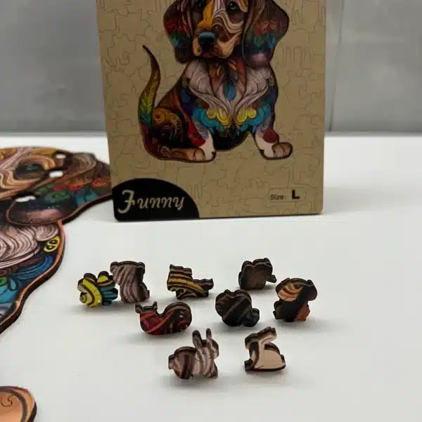 bájos beagle fa puzzle