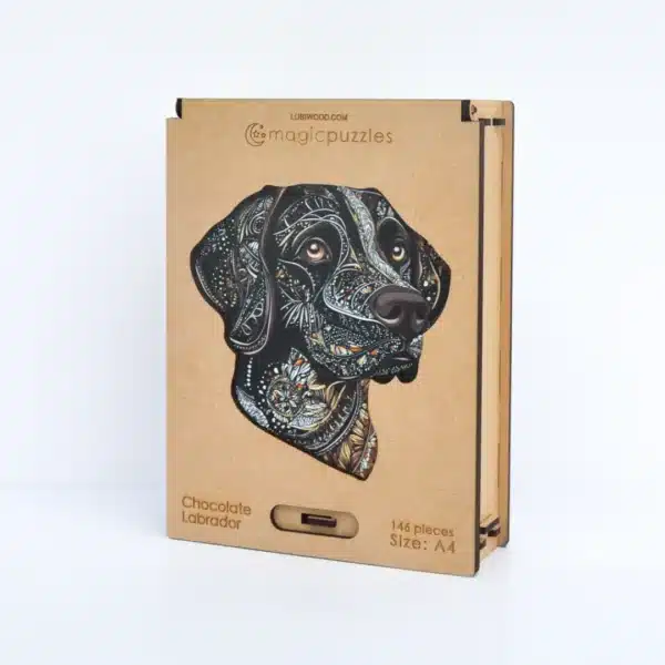 Csokoládé Labrador fa puzzle 146 db