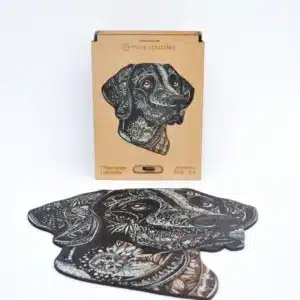 csokolade labrador fa puzzle