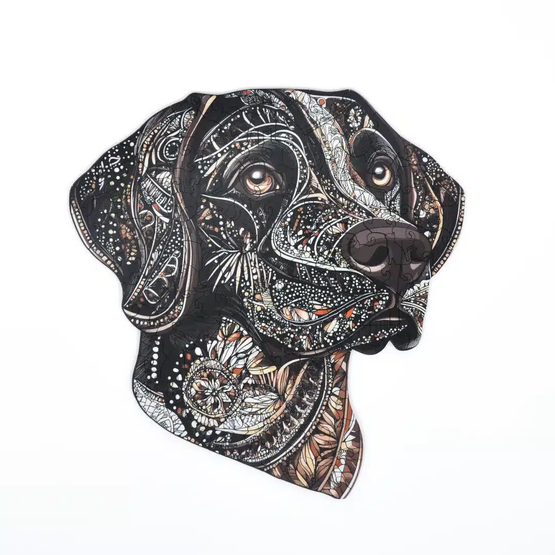 csokolade labrador fa puzzle