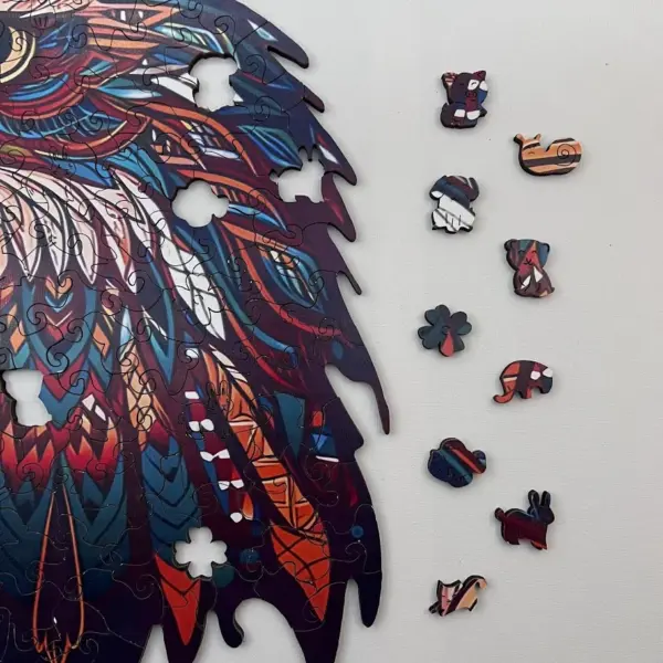 fenséges sas fa puzzle