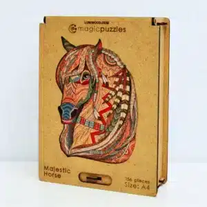 fenséges ló fa puzzle