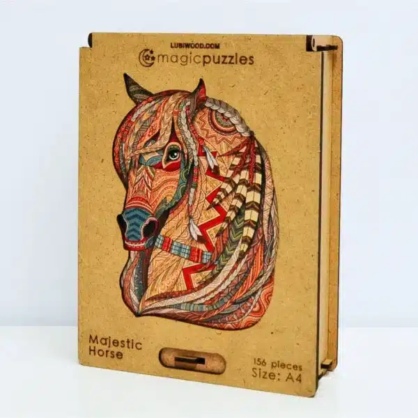 fenséges ló fa puzzle