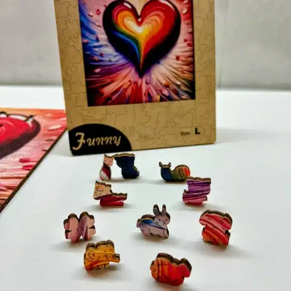 izzó szív fa puzzle