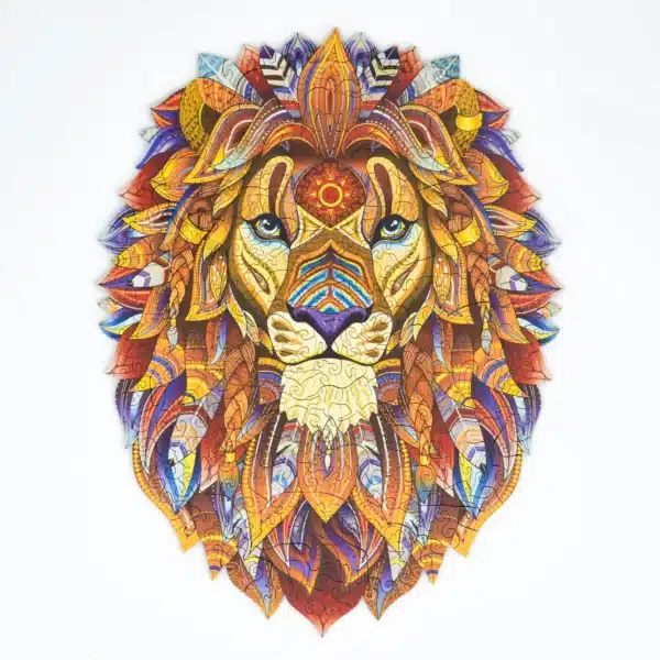 hatalmas oroszlán fa puzzle