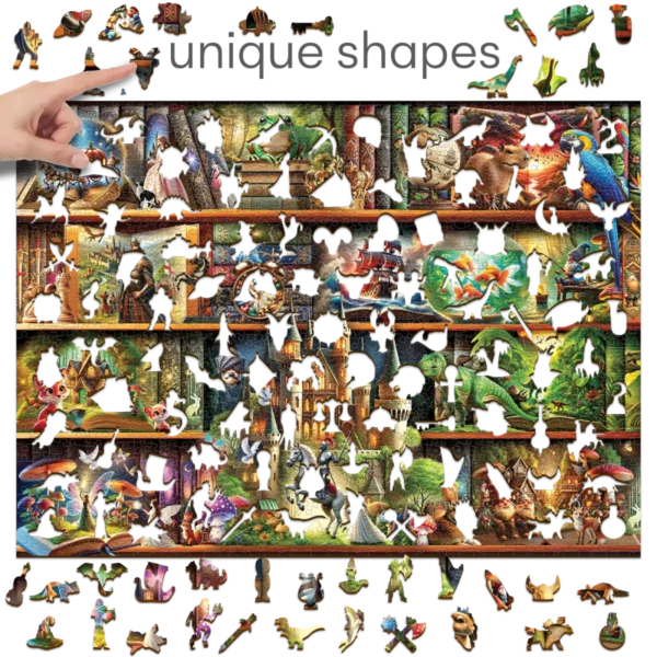 minden polcon egy mese fa puzzle