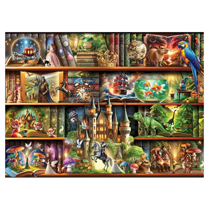 minden polcon egy mese fa puzzle