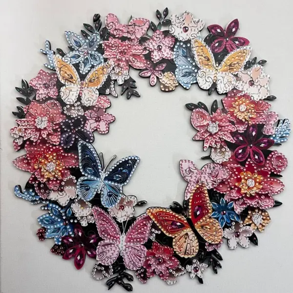 pillangók koszorúja fa puzzle