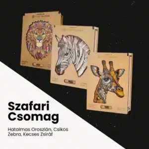 Szafari fa puzzle csomag