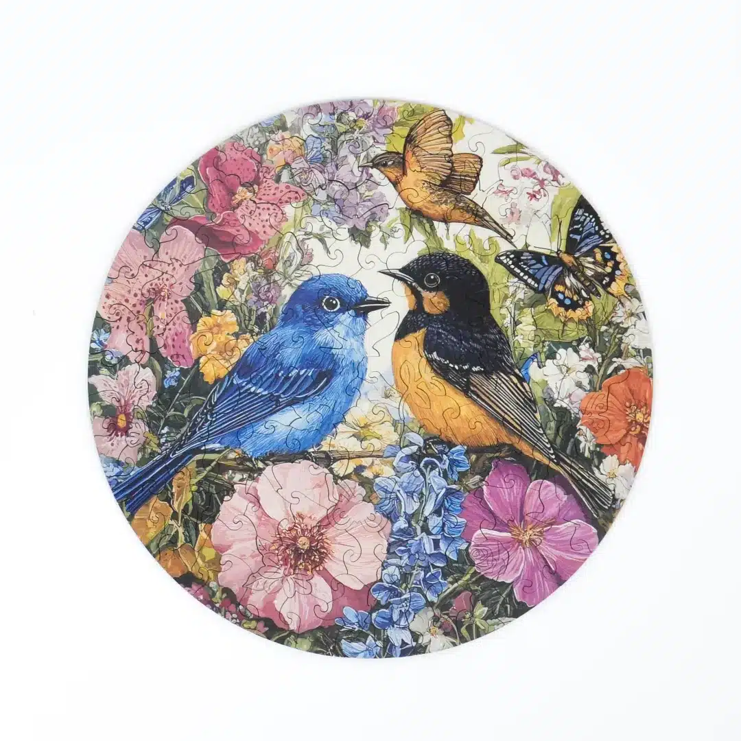 tavaszi madarak fa puzzle