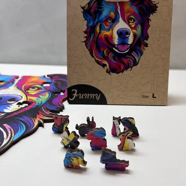 vidám kutyus fa puzzle