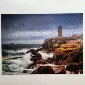 világítótorny fa puzzle