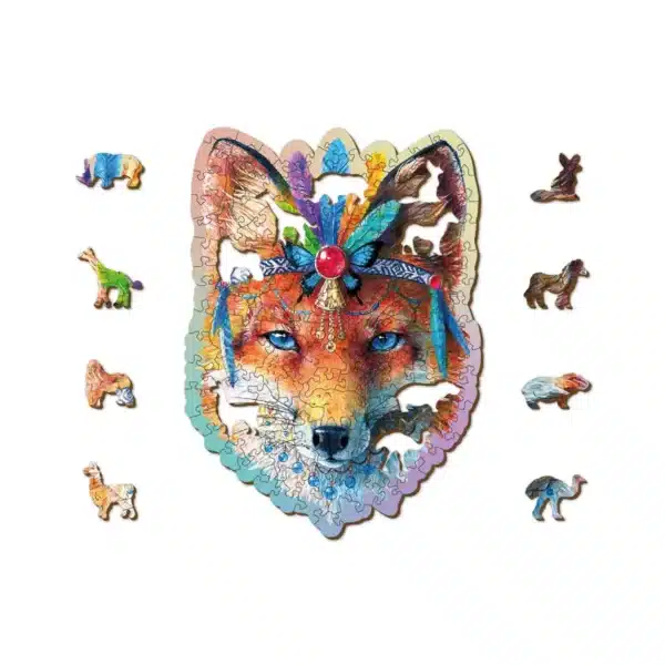 misztikus róka fa puzzle