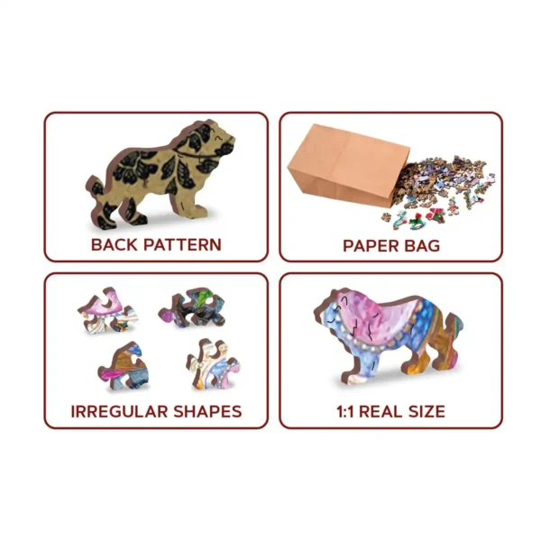 misztikus tigris fa puzzle