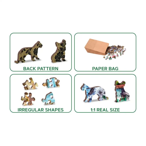 csodálatos állati királyság fa puzzle