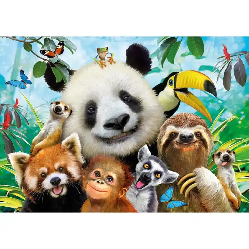 üdvözöl a dzsungel fa puzzle