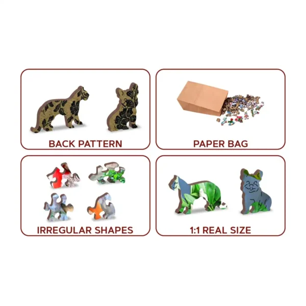 papapgáj sziget fa puzzle