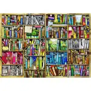 könyvespolc fa puzzle