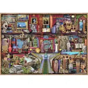 Múzeum polca fa puzzle