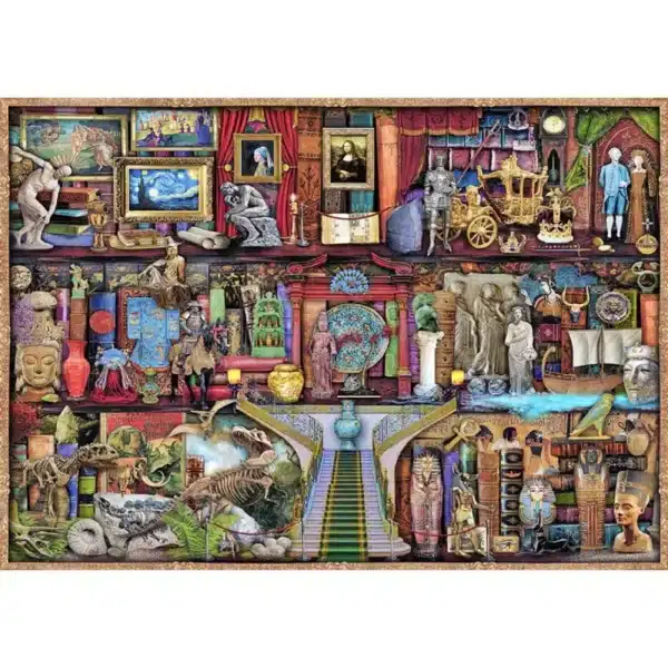 Múzeum polca fa puzzle