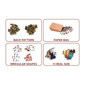 régi hajók a kikötőben fa puzzle