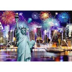 New York éjjel fa puzzle