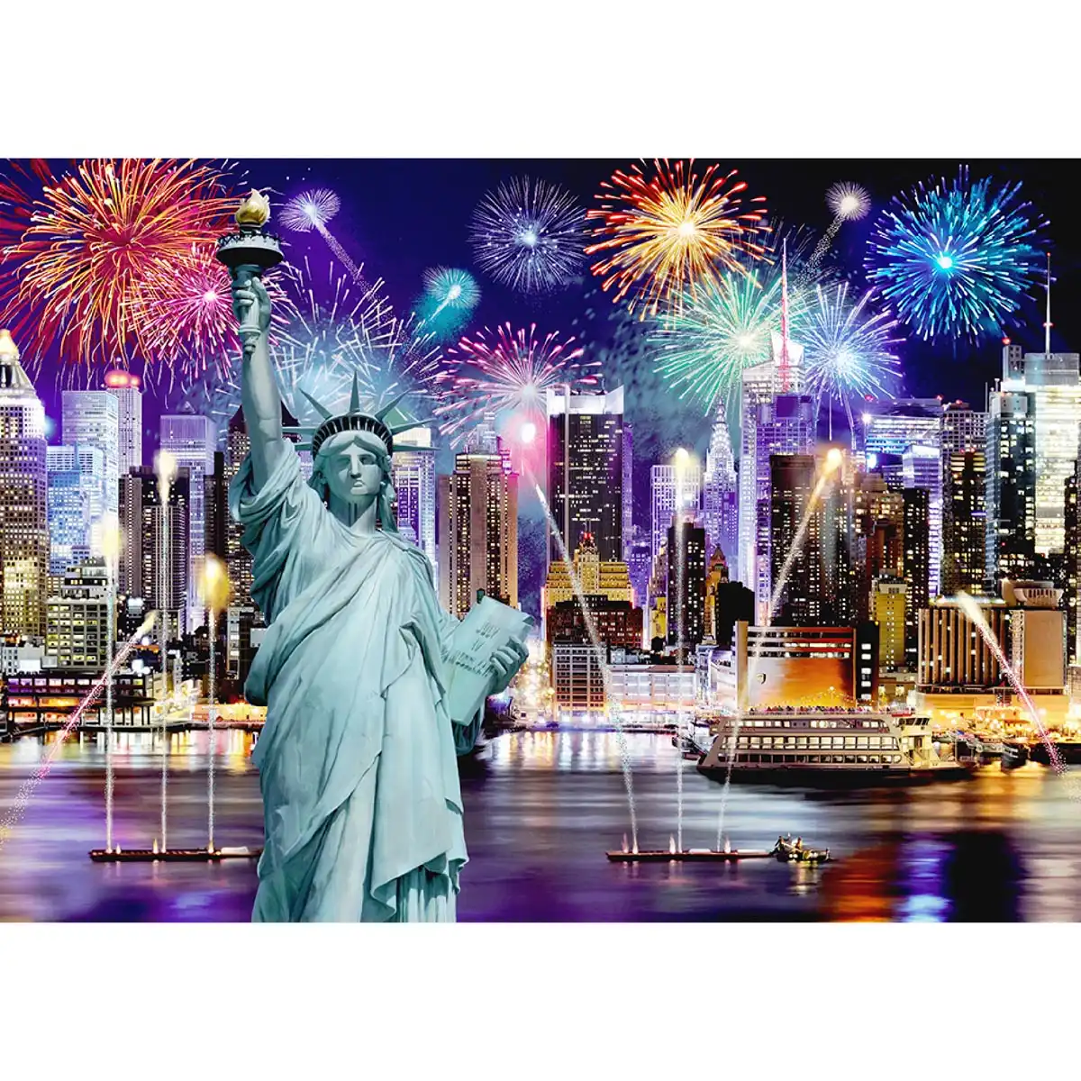 New York éjjel fa puzzle