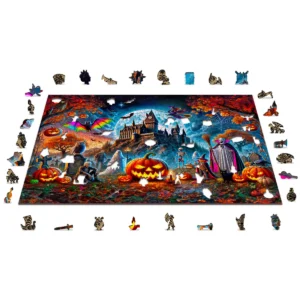 kisérteties tökök éjszaka fa puzzle
